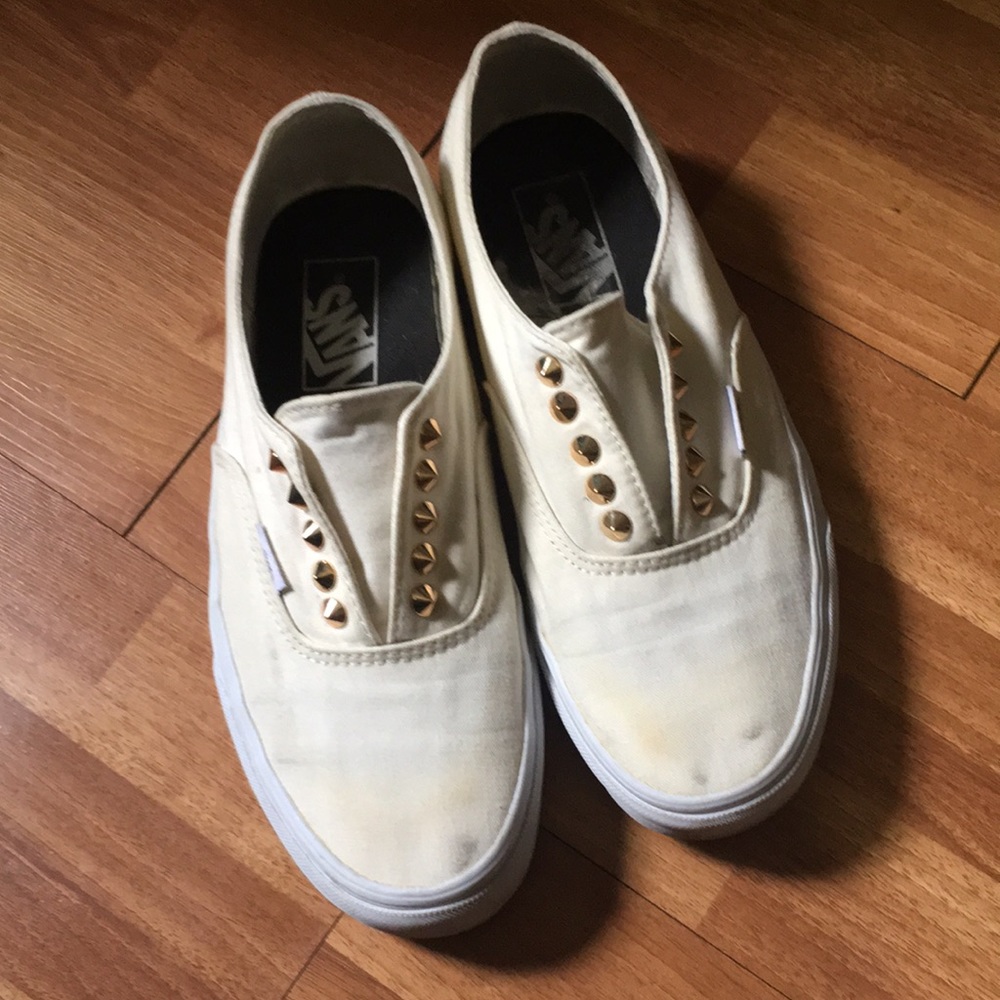 Vans Slip ons with spikes